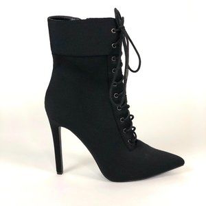 Black Lace-up Boots